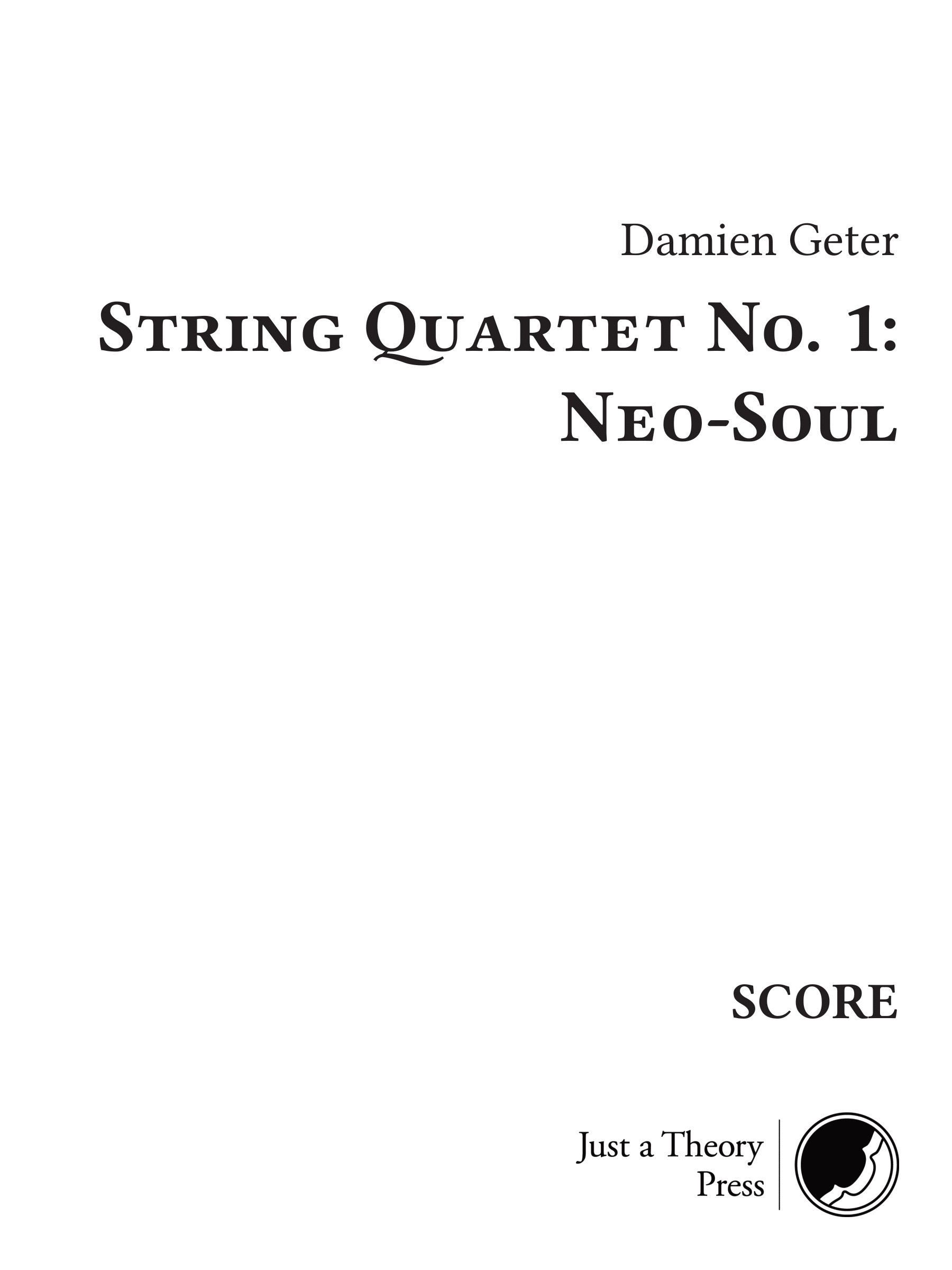 String Quartet No. 1: Neo Soul