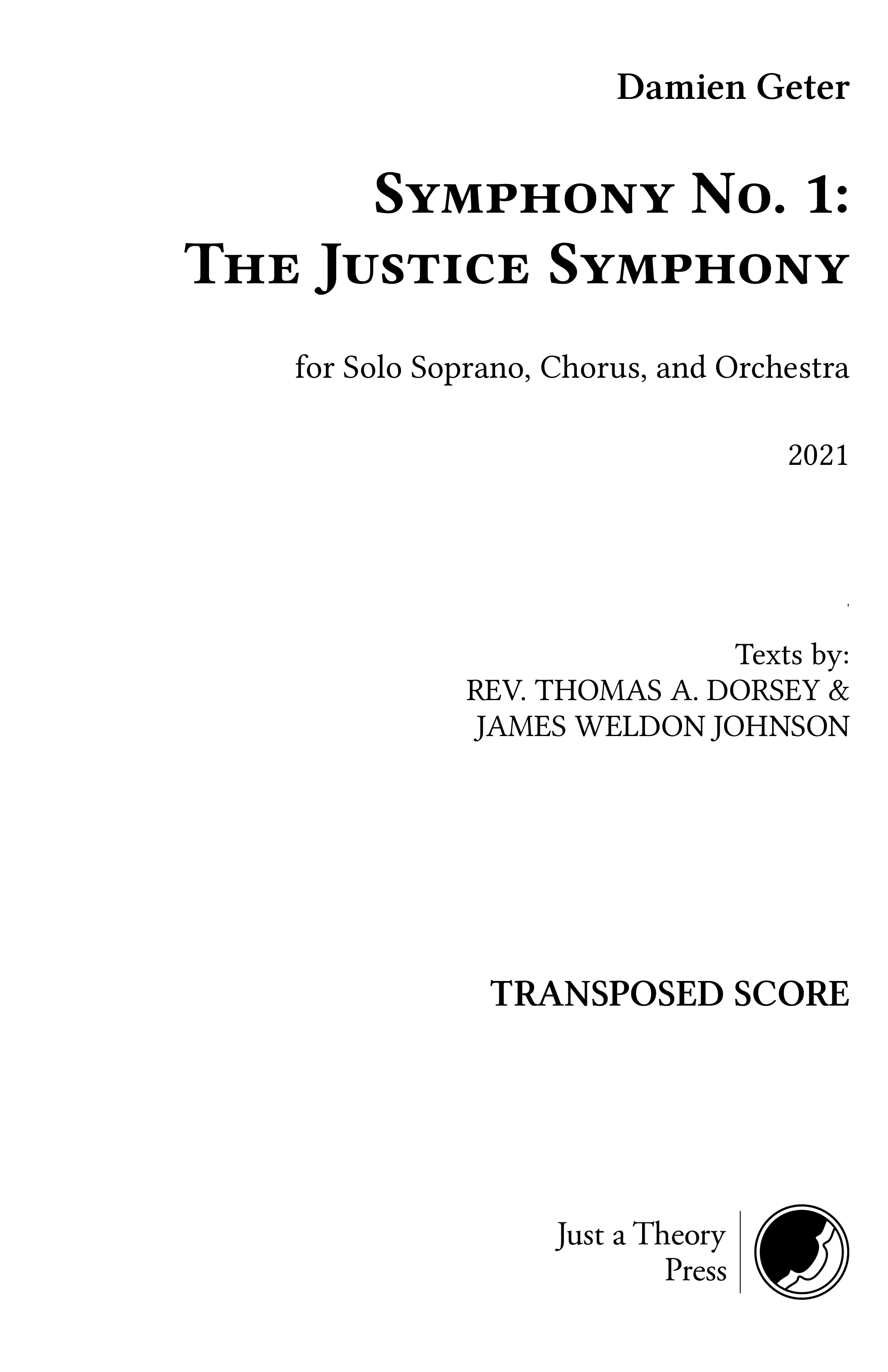Geter The Justice Symphony Just a Theory Press