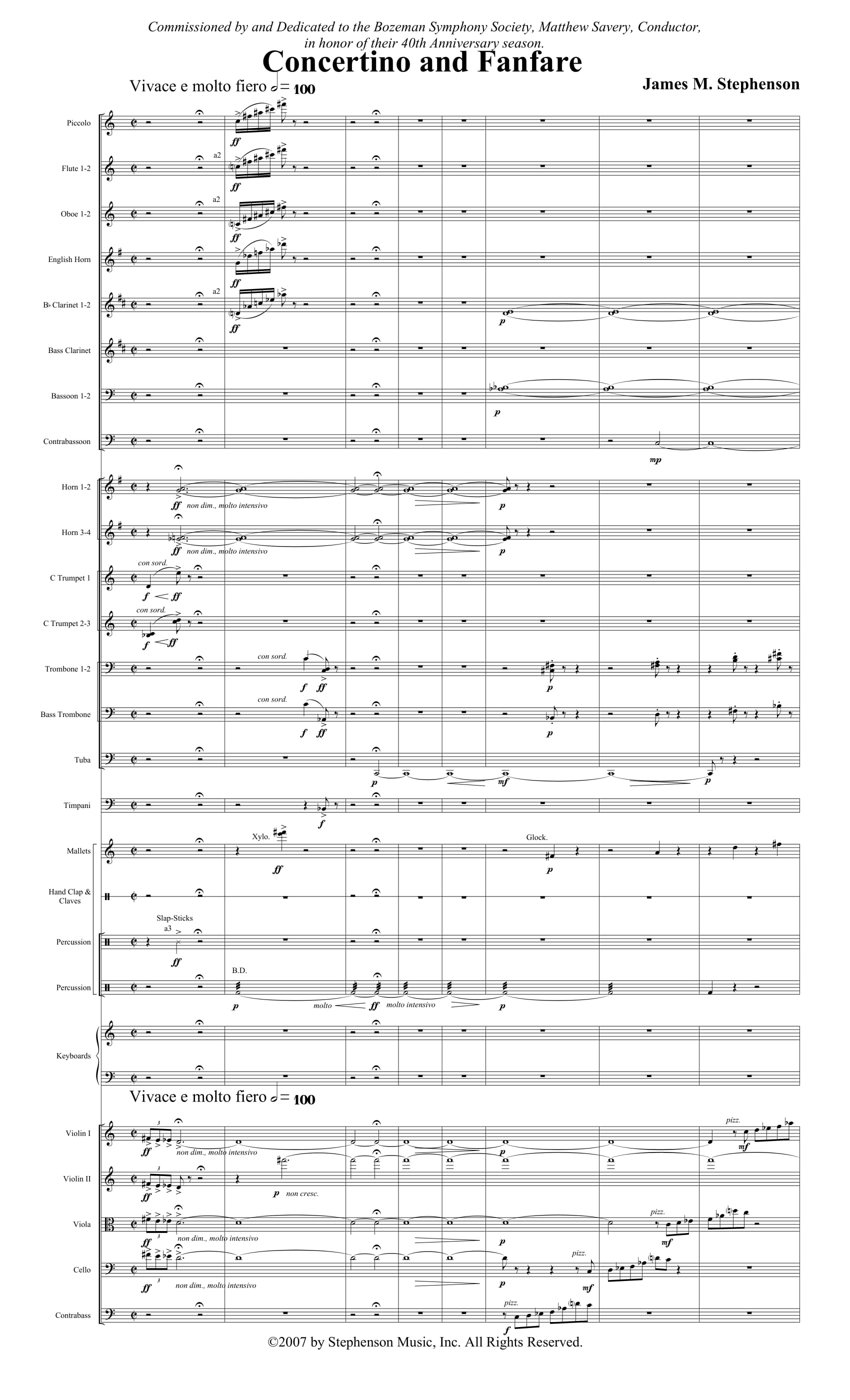 Concertino and Fanfare