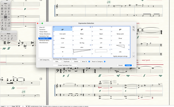 A screenshot of Finale notation software