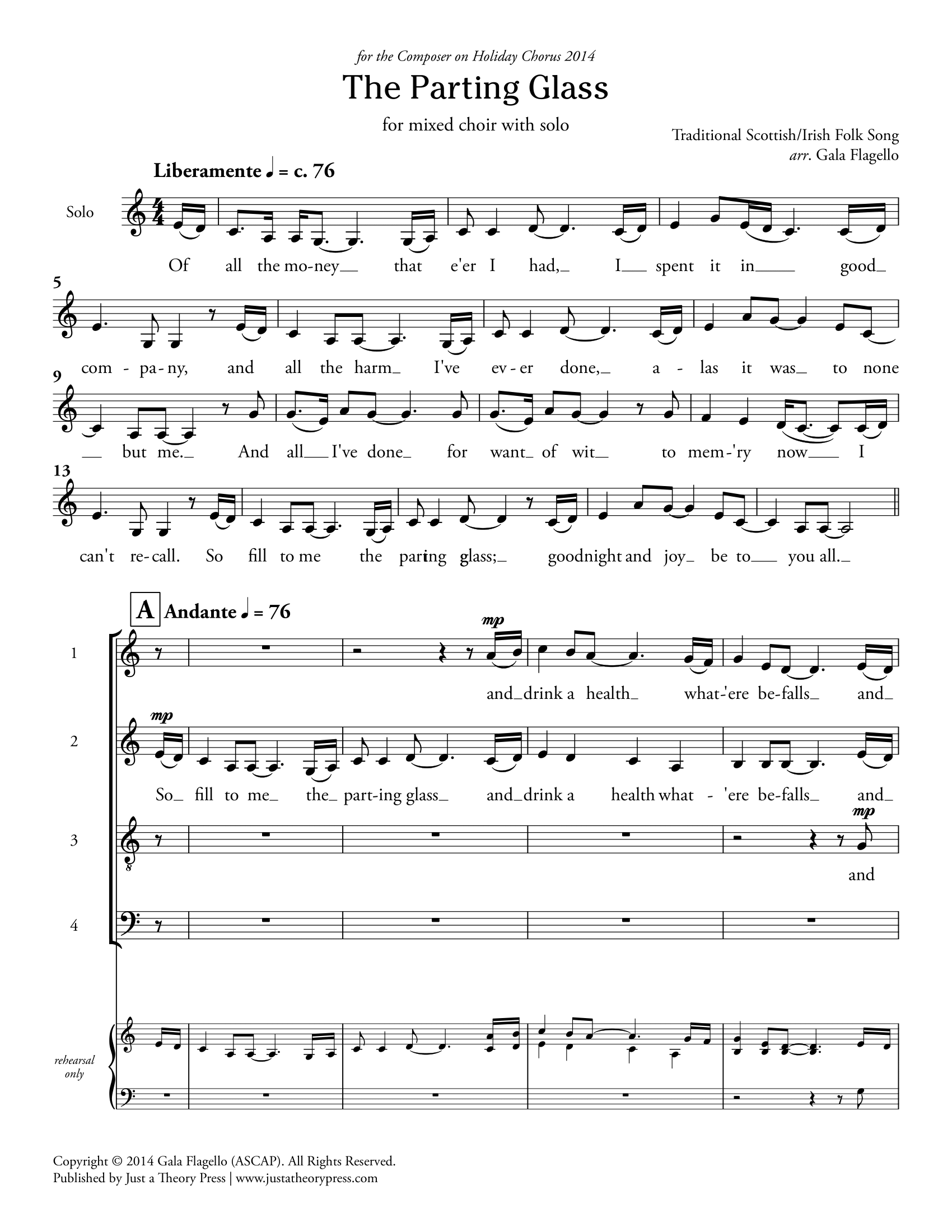 The Parting Glass (Choir)