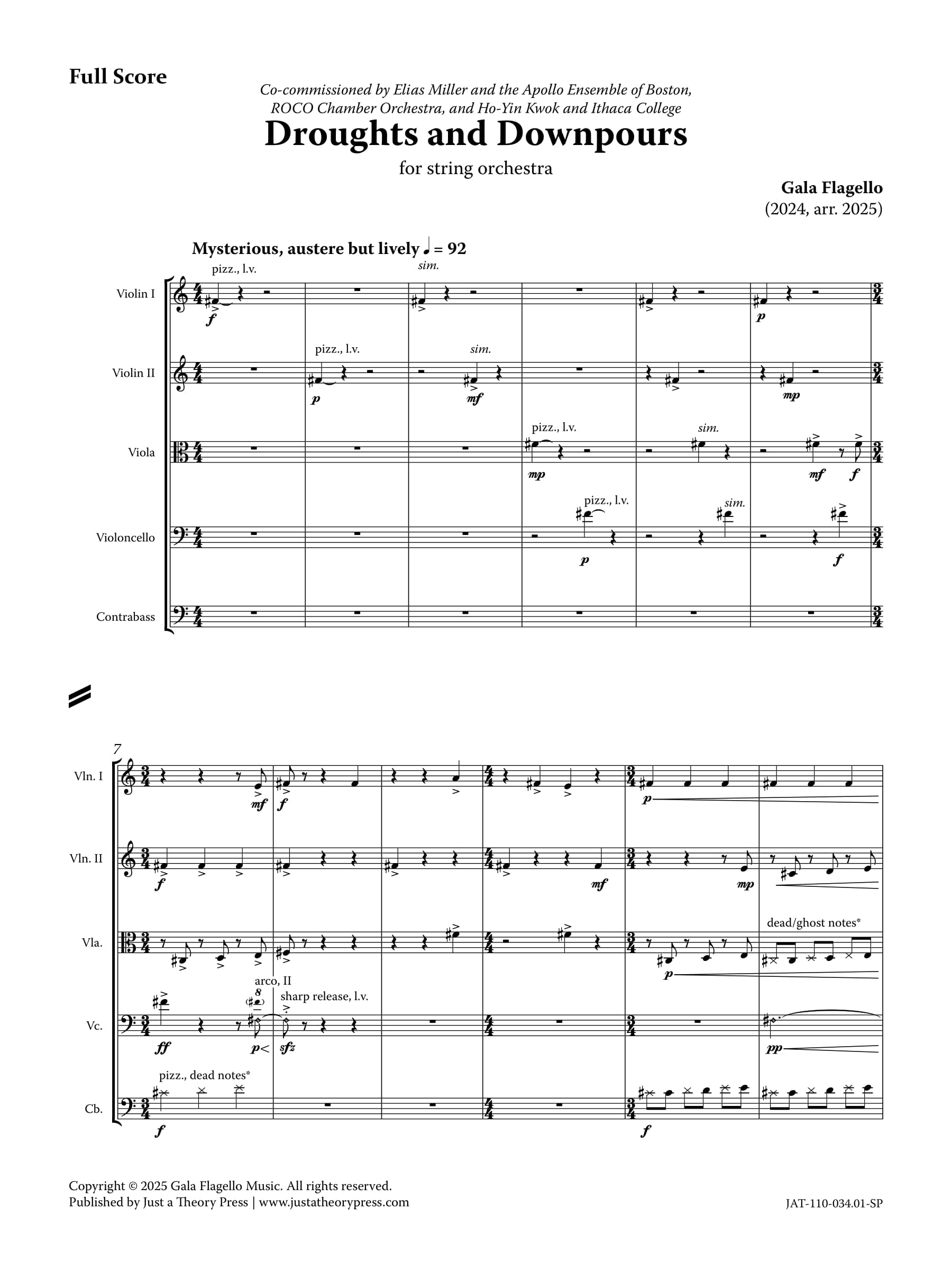 Droughts and Downpours (string orchestra)
