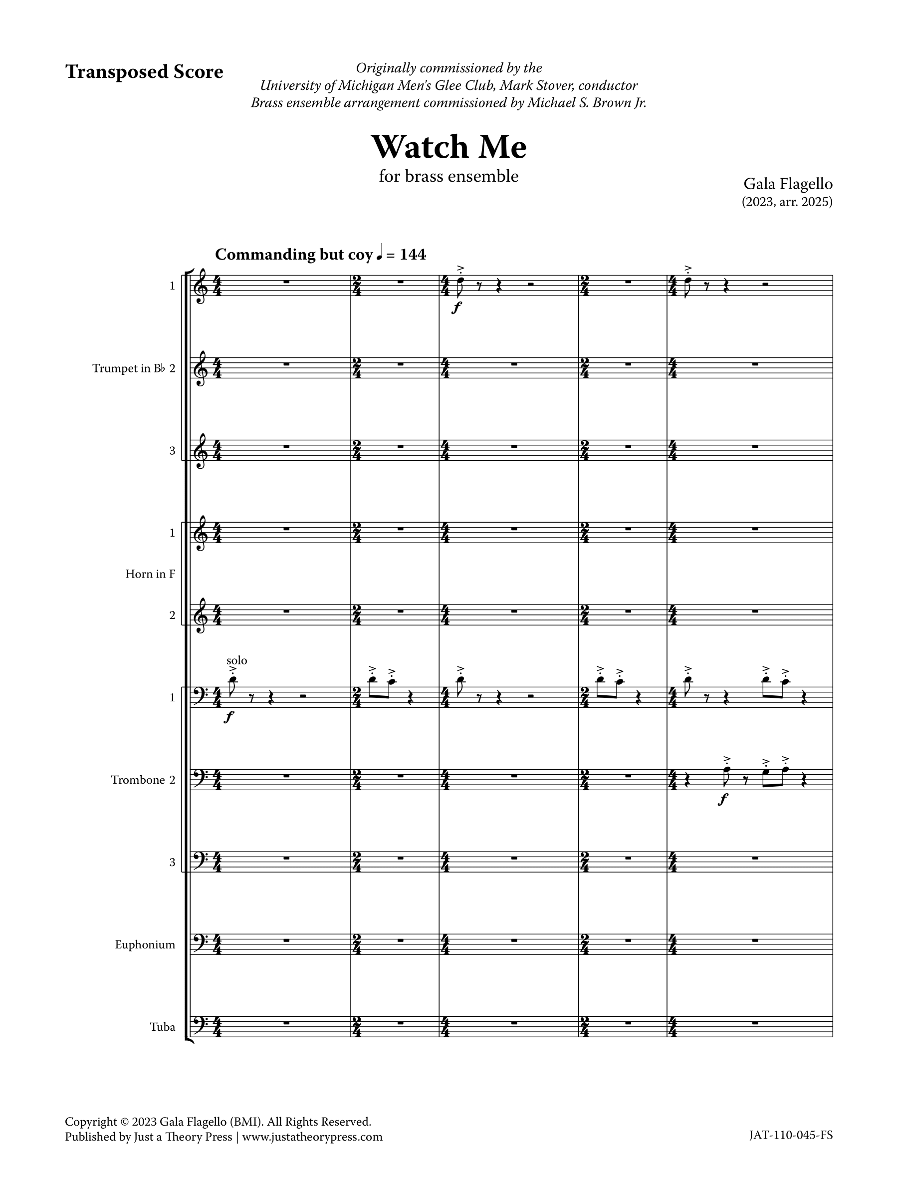 Watch Me (brass ensemble)