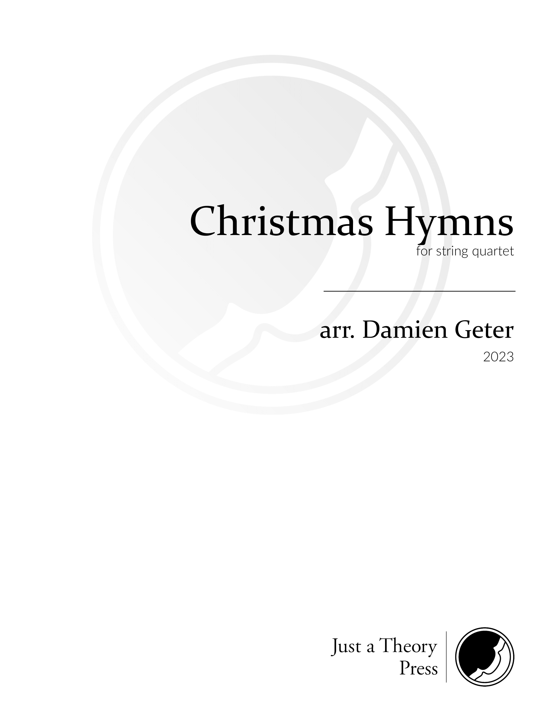 Christmas Hymns for String Quartet