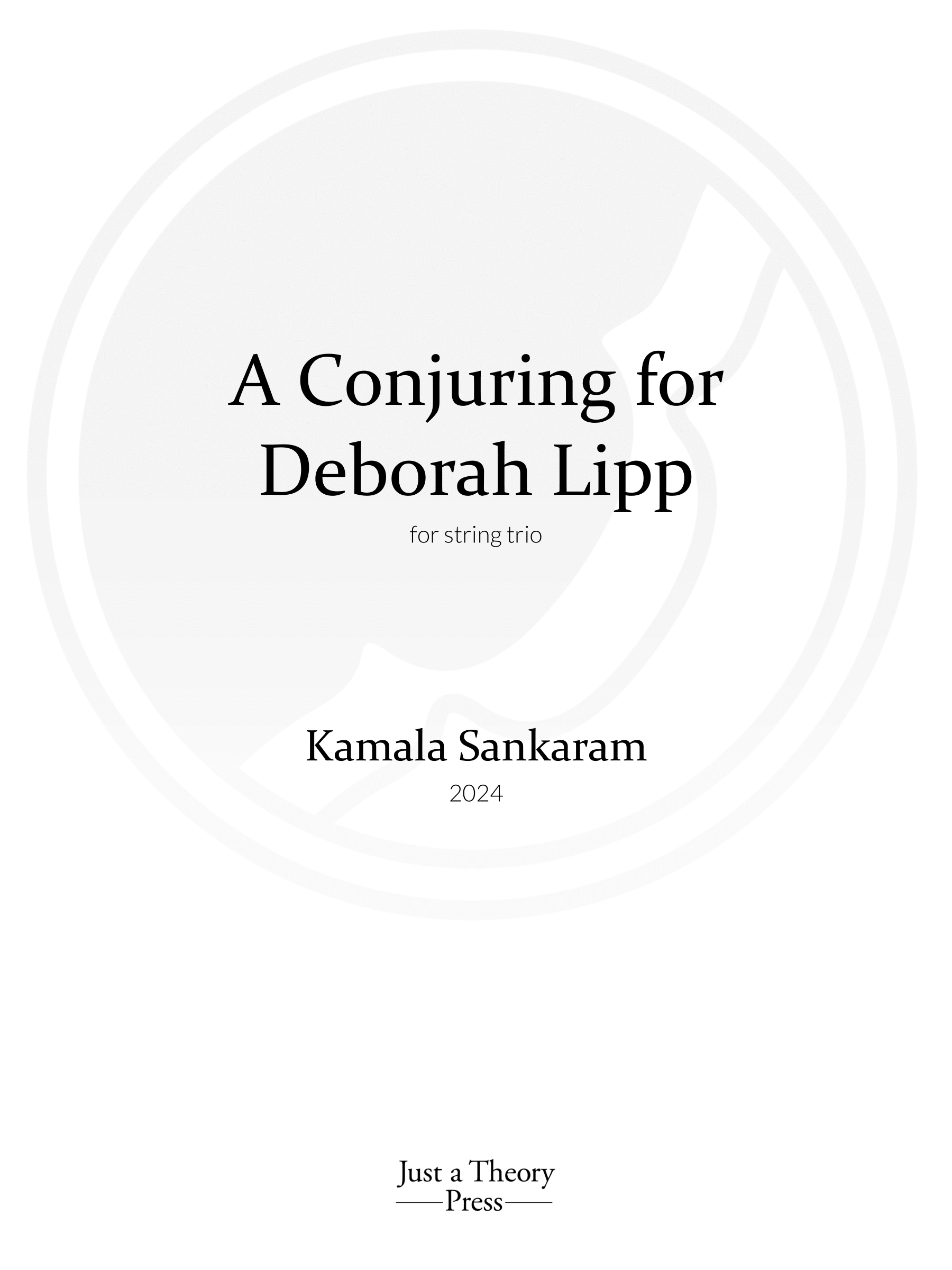 A Conjuring for Deborah Lipp