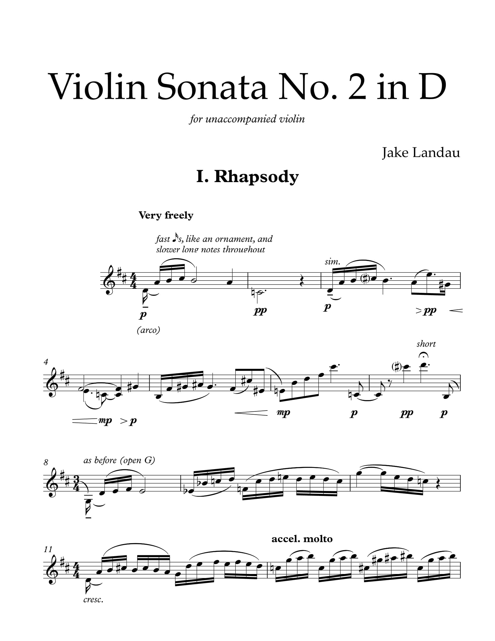 Violin Sonata No. 2