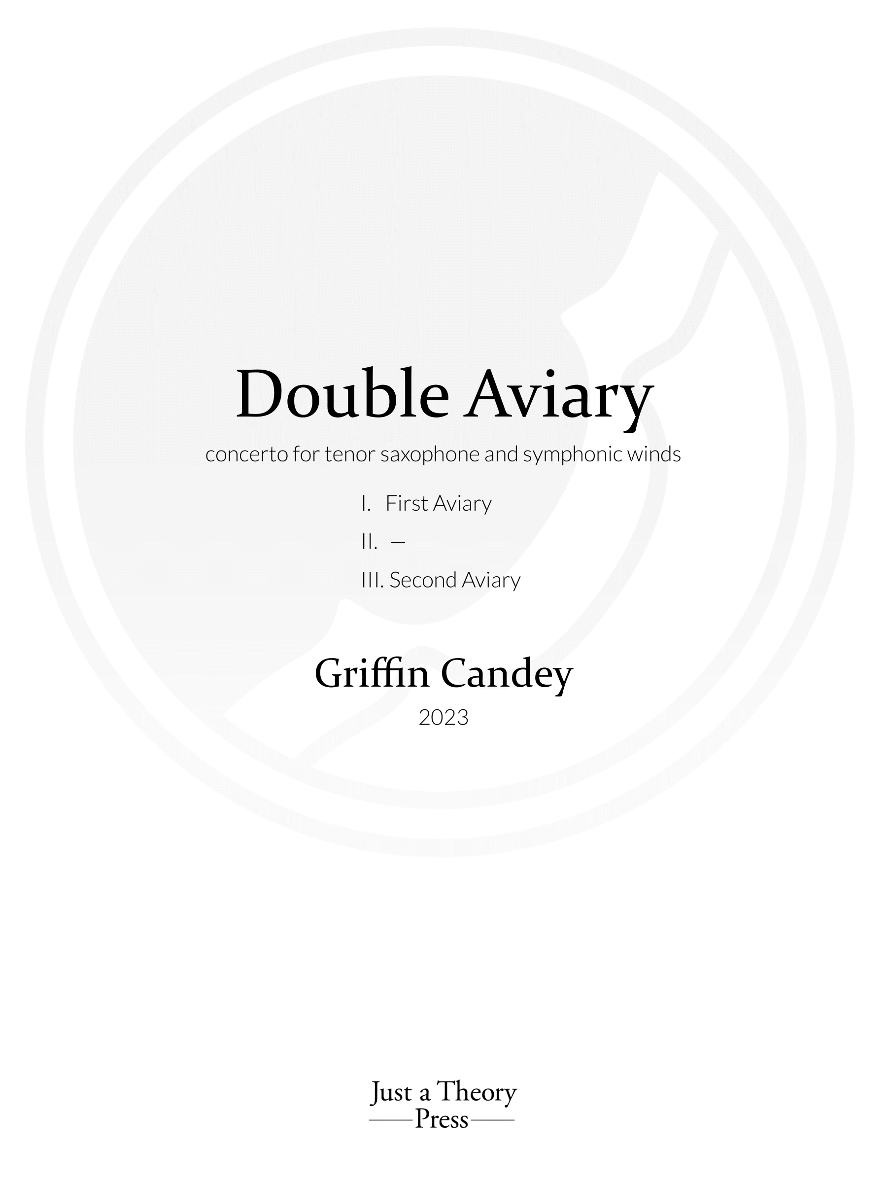 Double Aviary (Symphonic Winds)