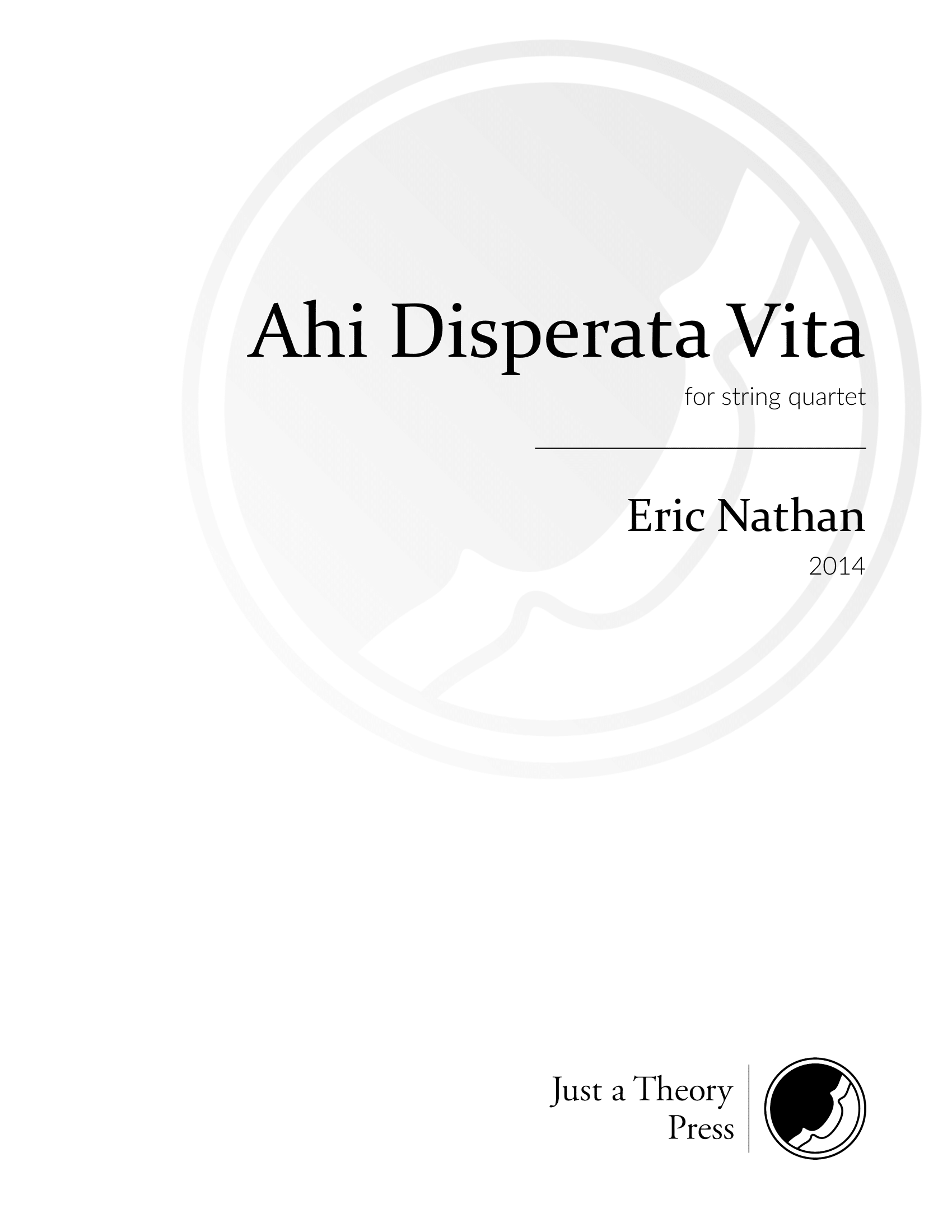 Ahi Disperata Vita