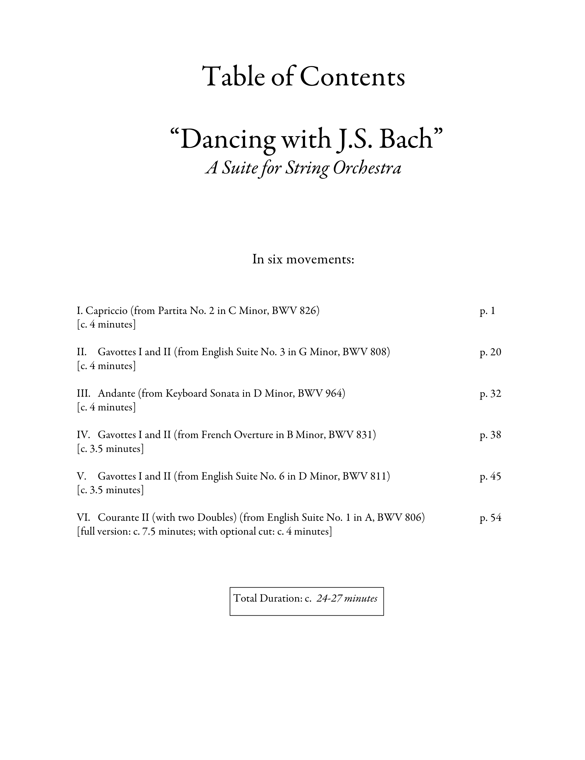 Dancing with JS Bach