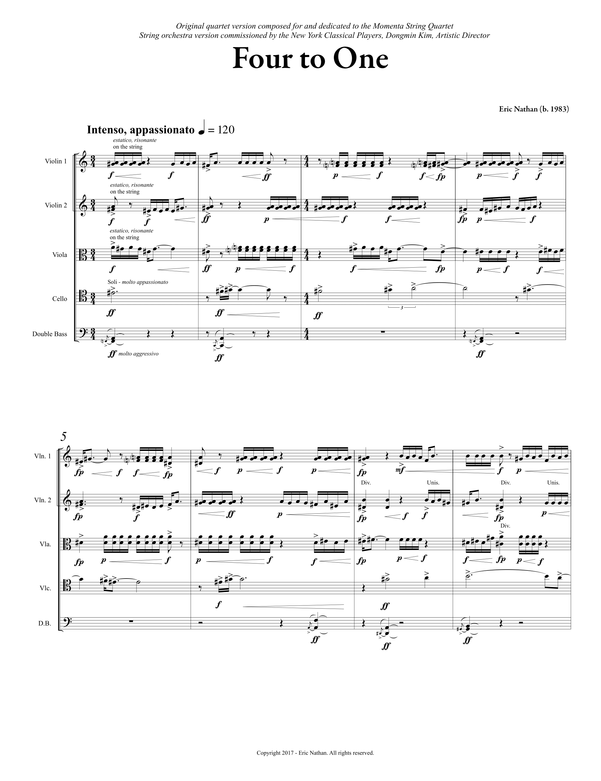 Four to One (string orchestra)