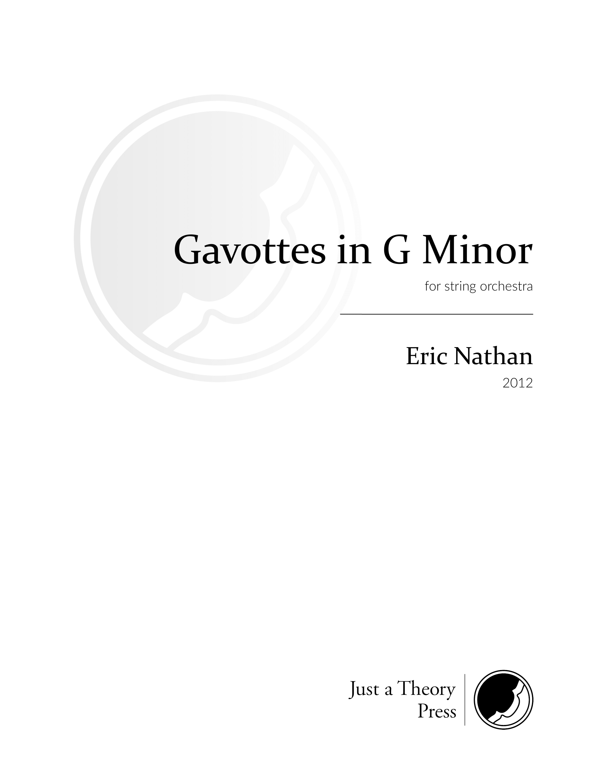 Gavottes in G Minor