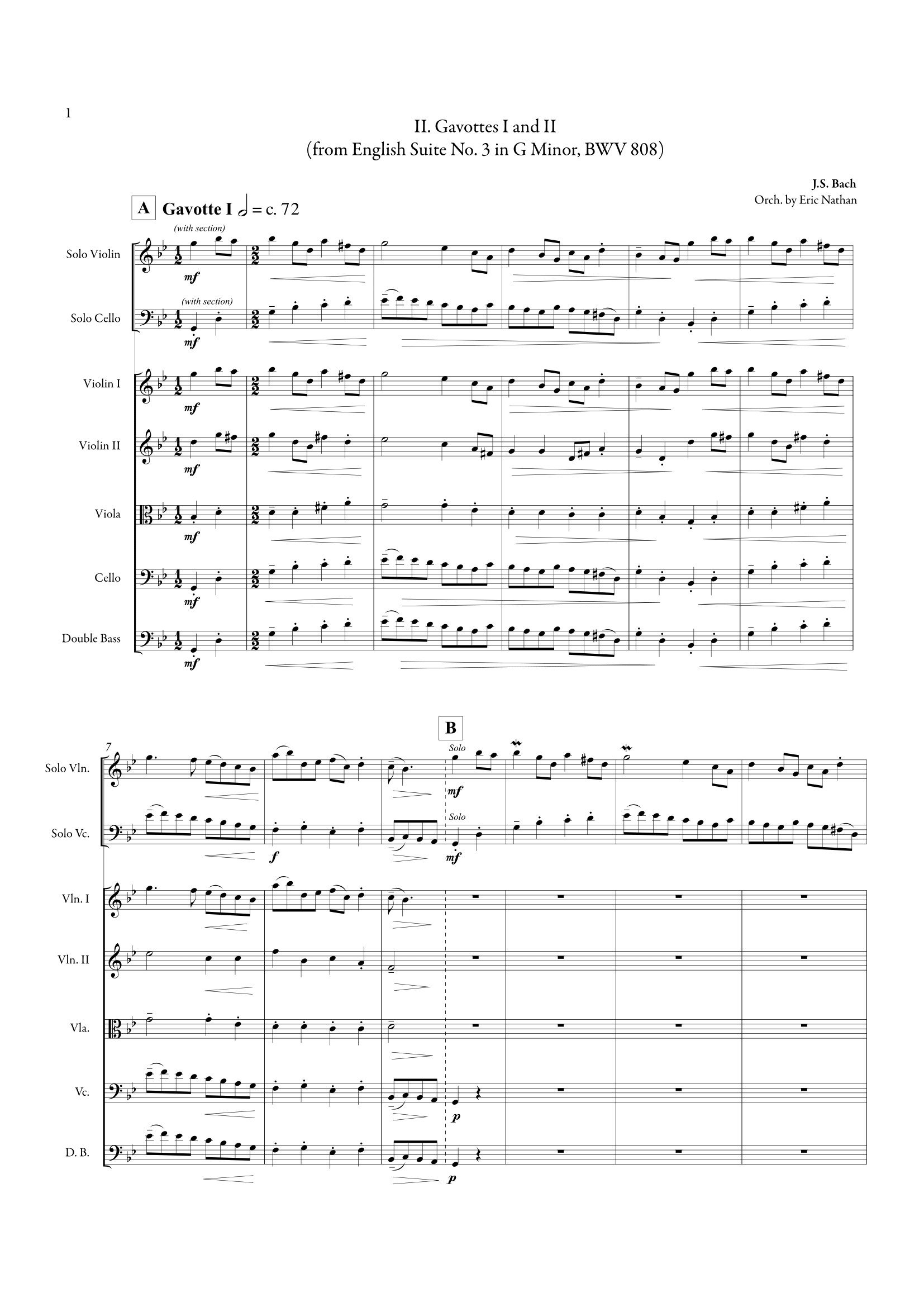 Gavottes in G Minor