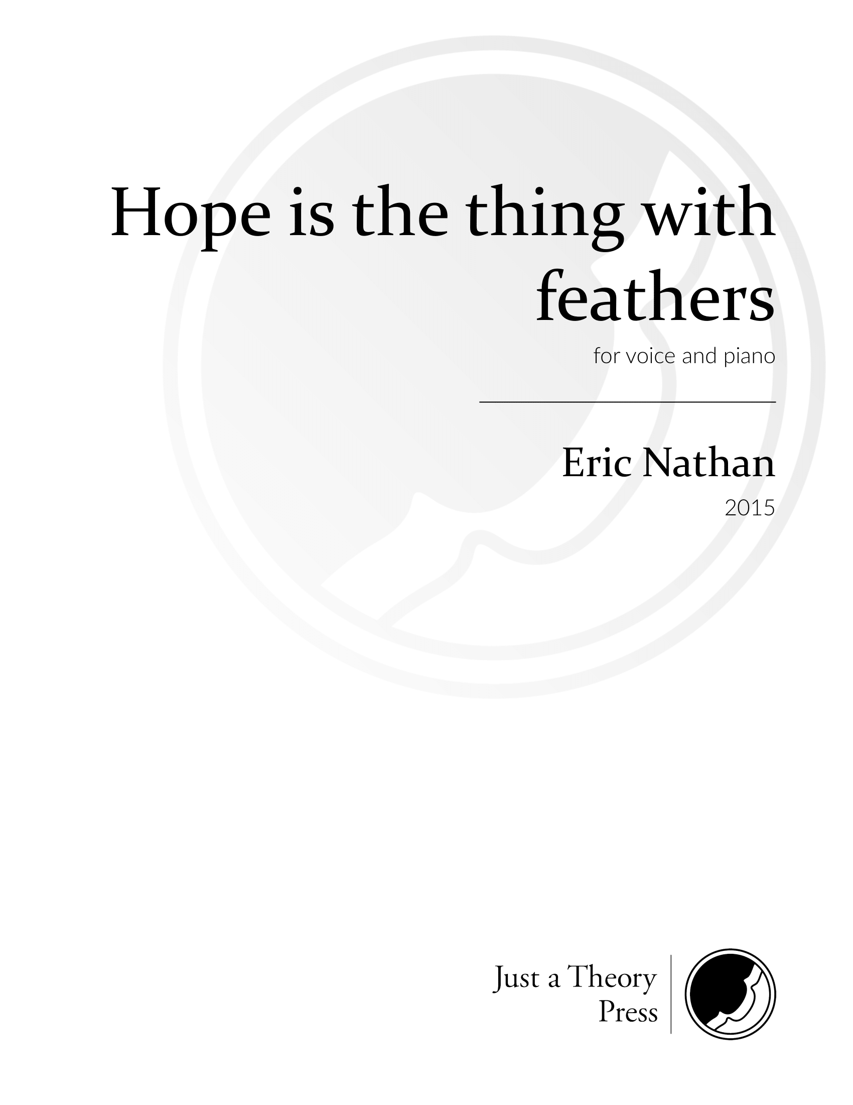 Hope is the thing with feathers