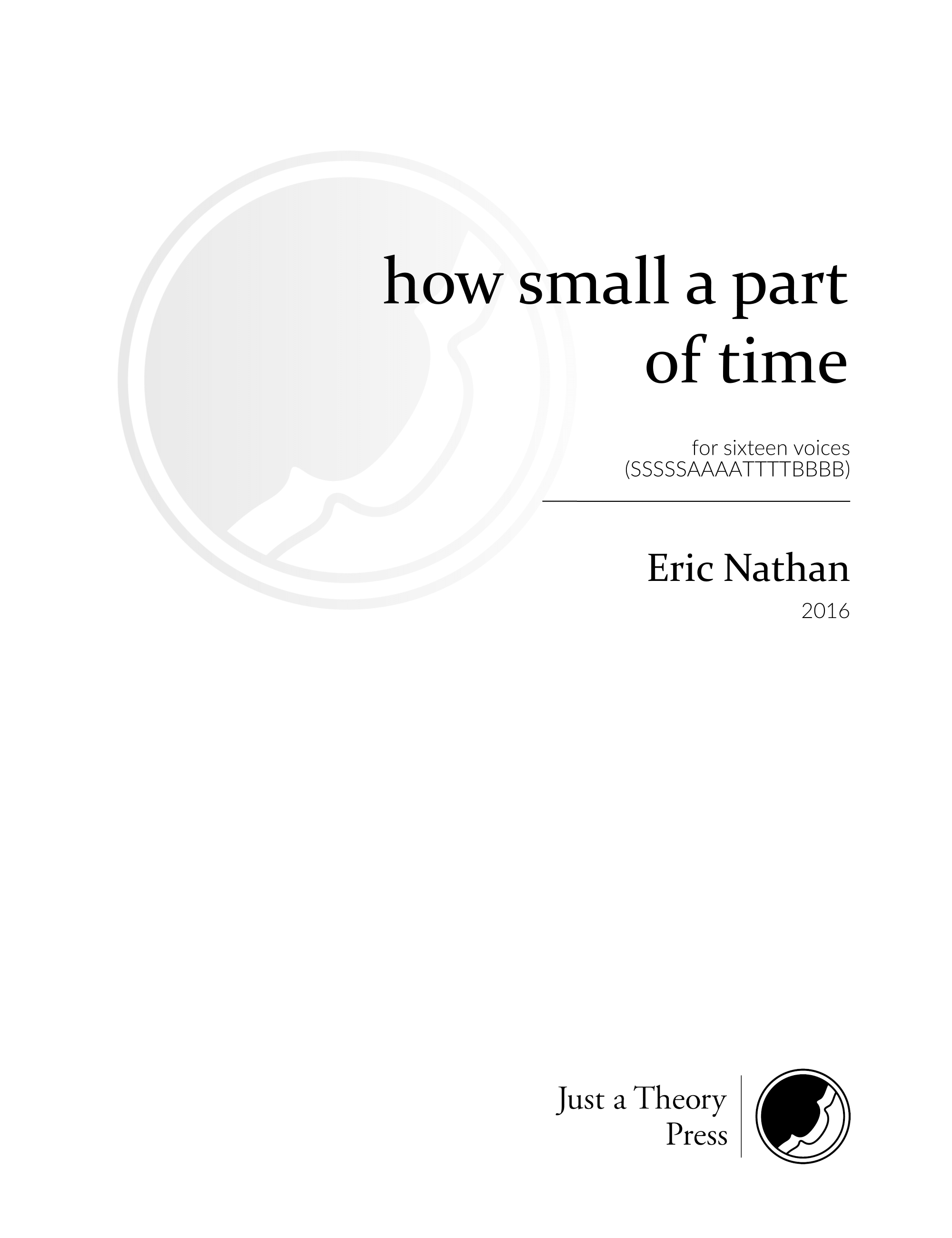 how small a part of time