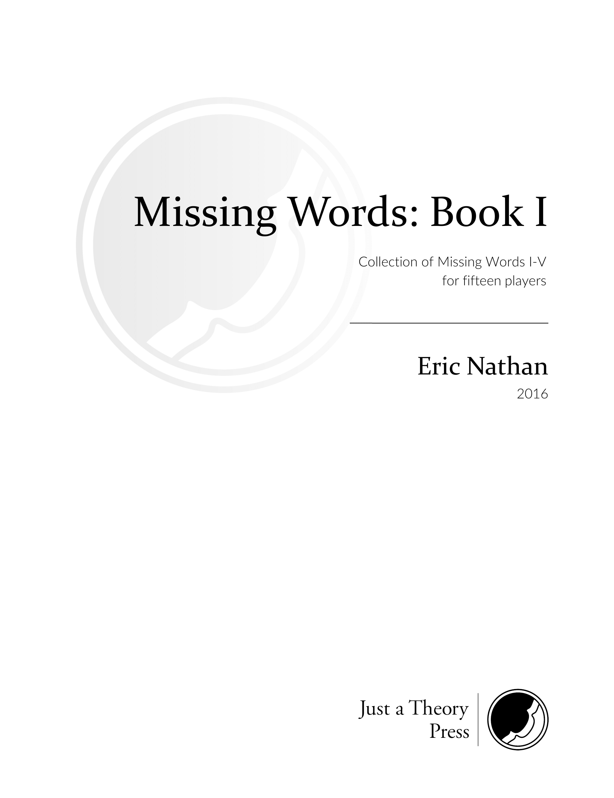Missing Words: Book I (Collection of Missing Words I-V)
