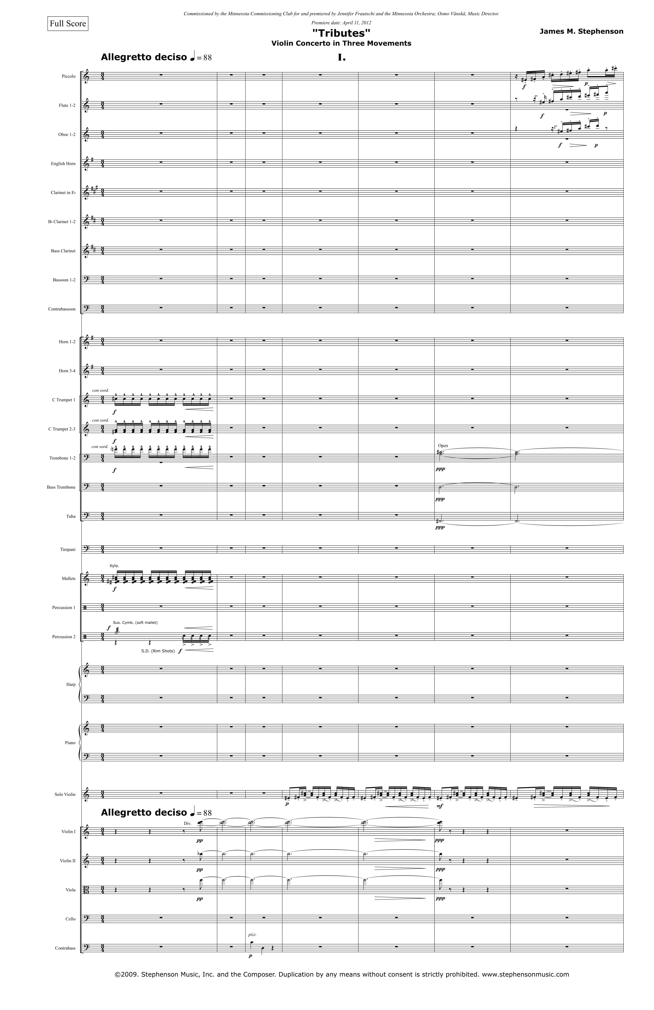 Concerto for Violin "Tributes"