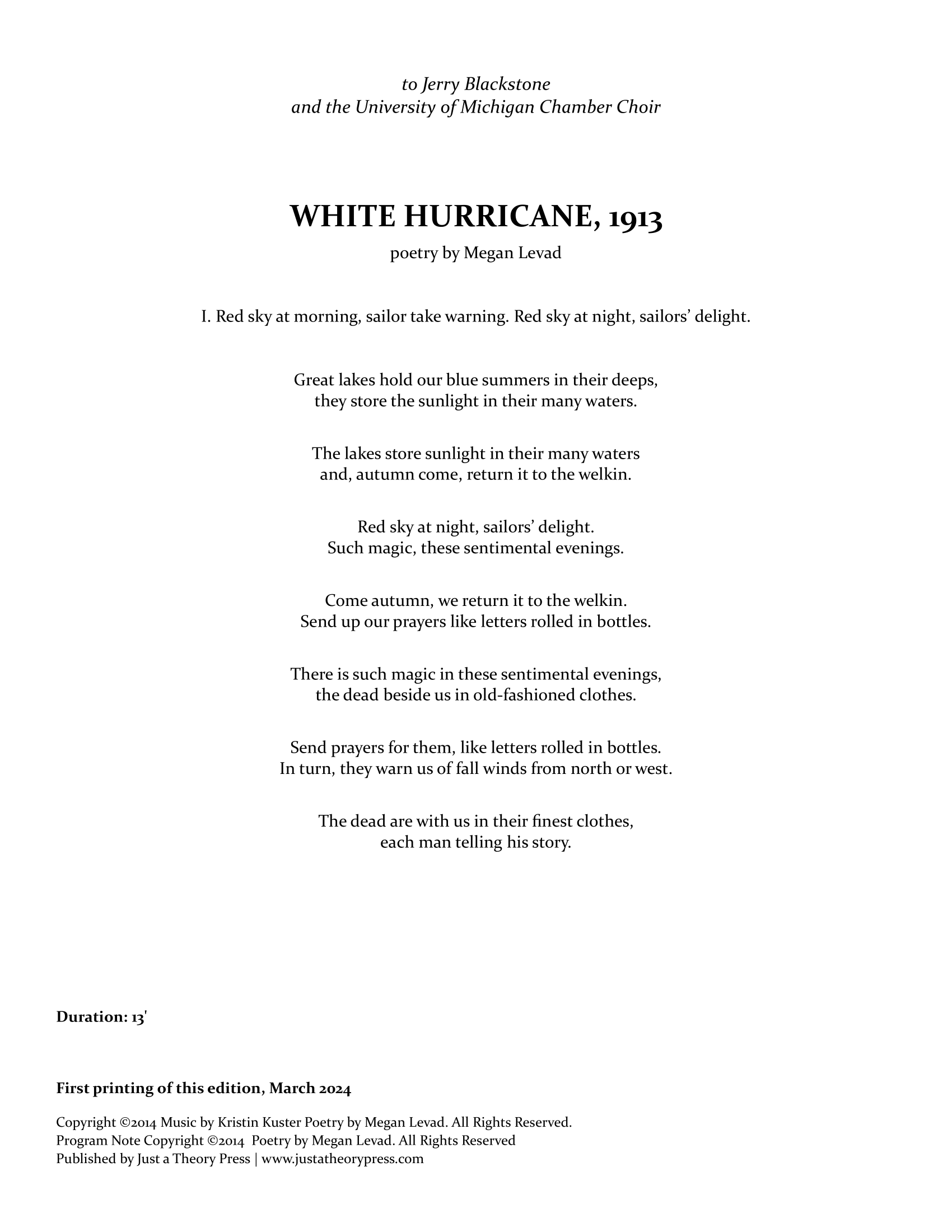 White Hurricane: 1913