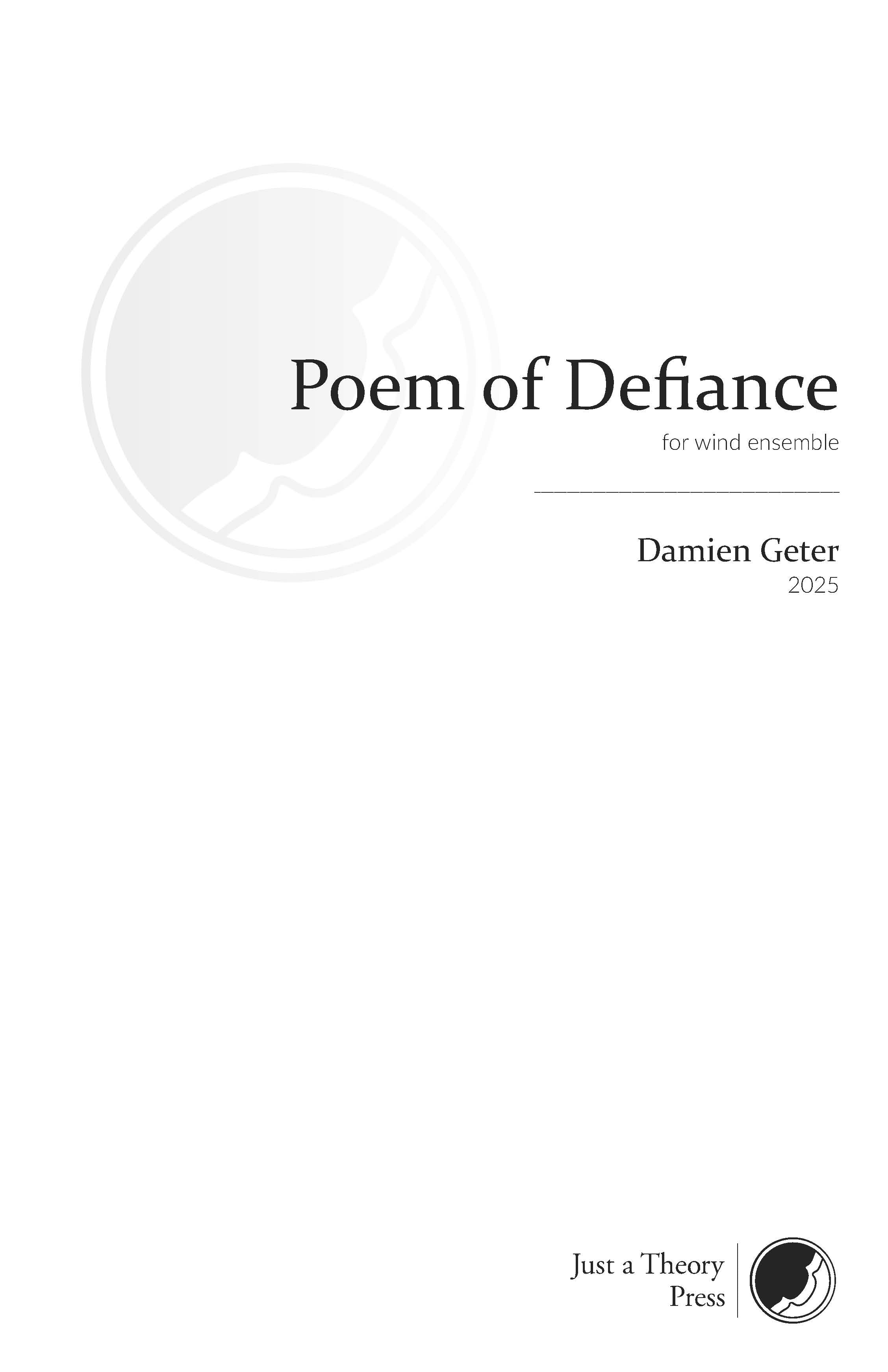 Poem of Defiance