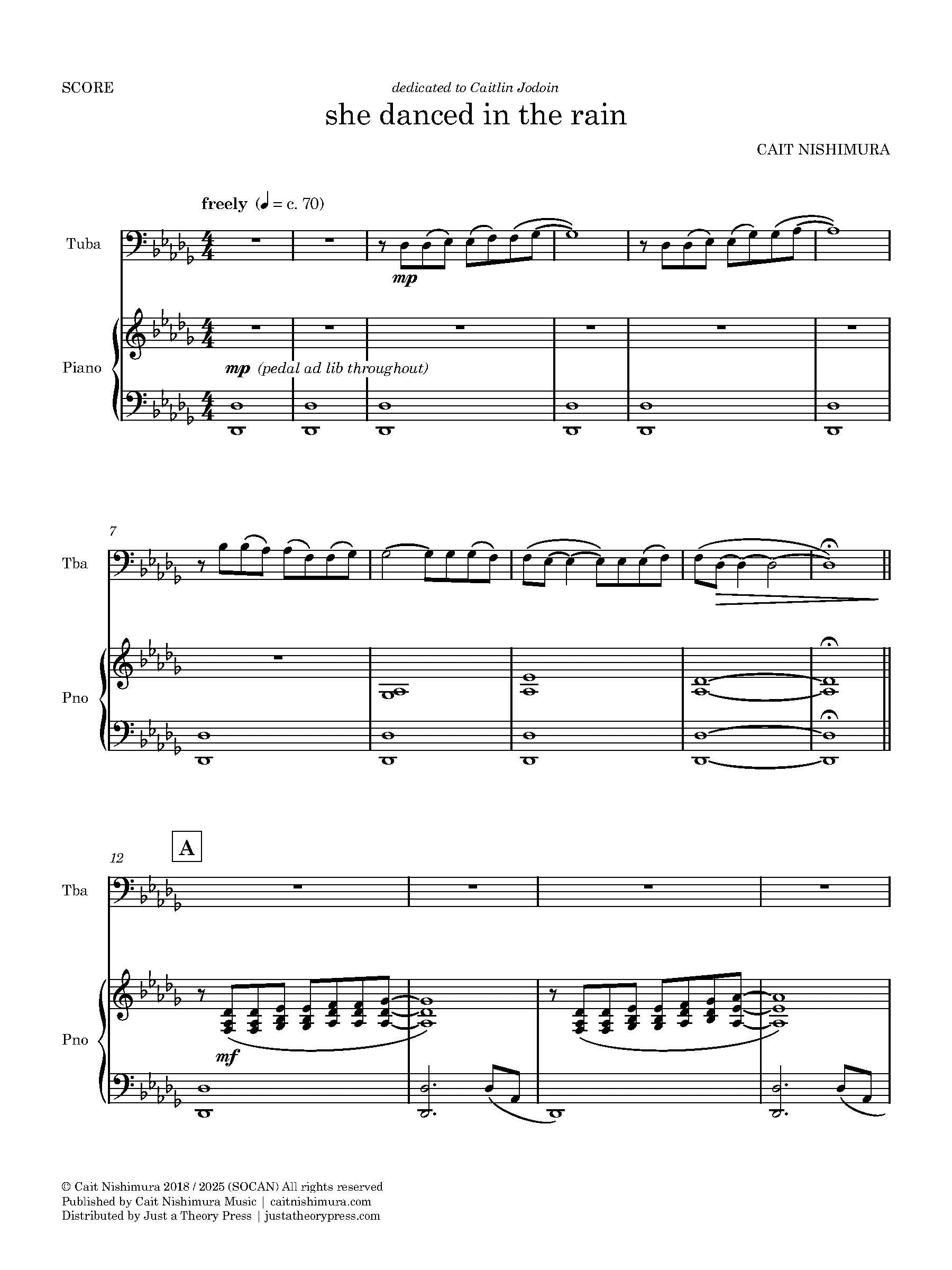 she danced in the rain