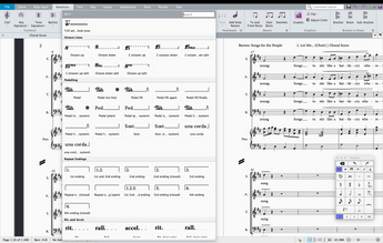 A Screenshot of the Sibelius notation software