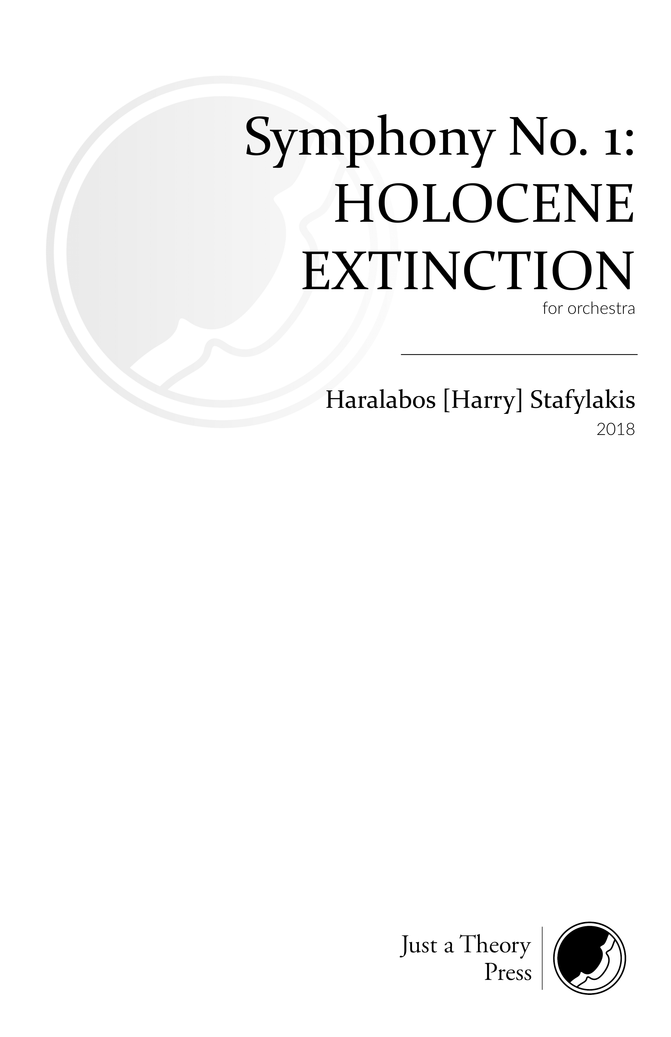 Symphony No. 1: Holocene Extinction