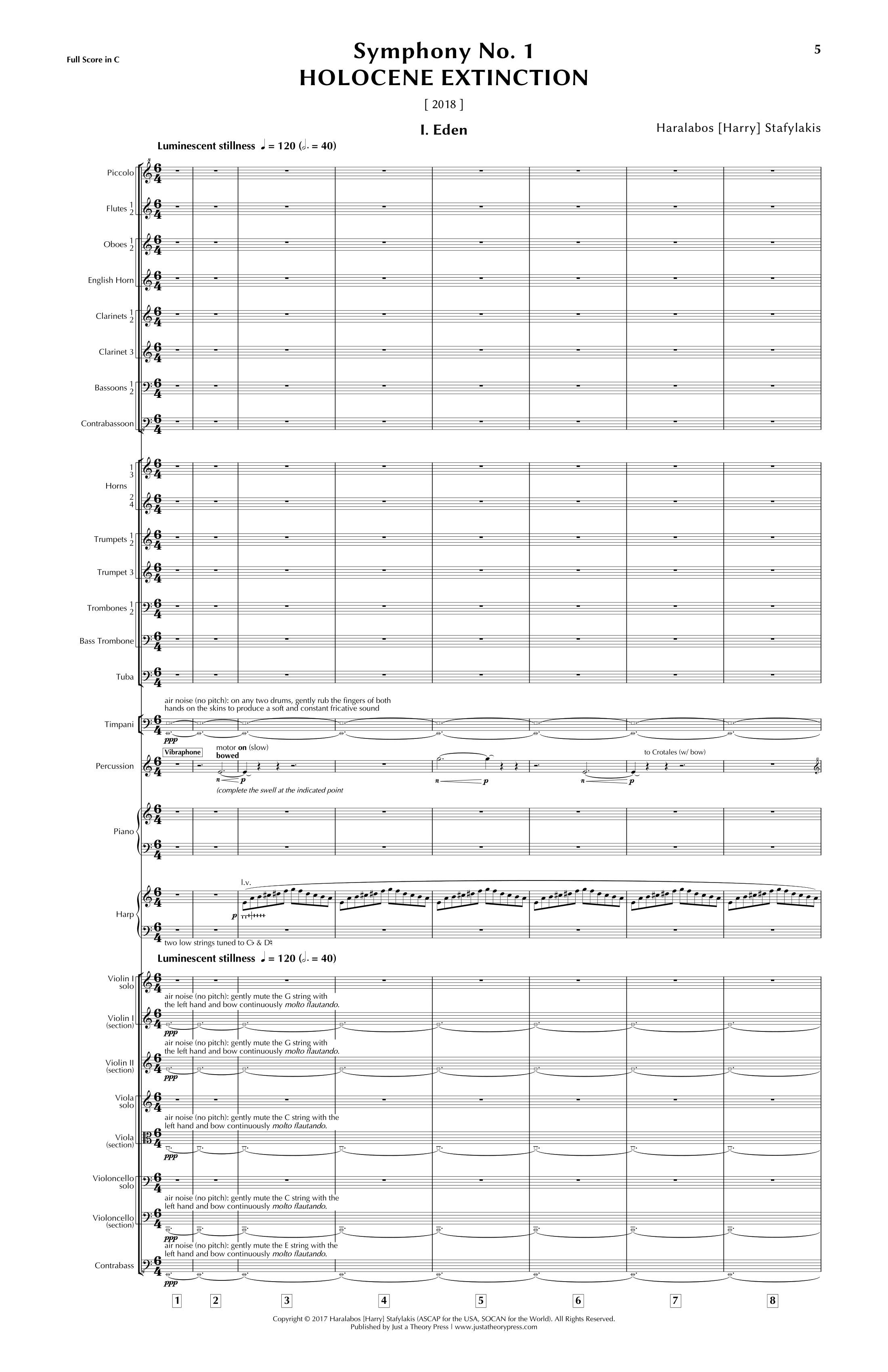 Symphony No. 1: Holocene Extinction