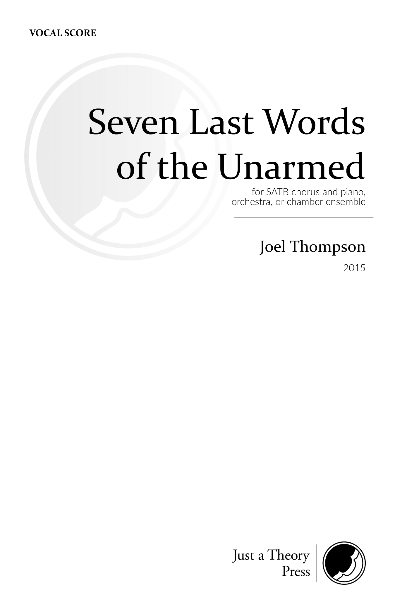 Seven Last Words of the Unarmed