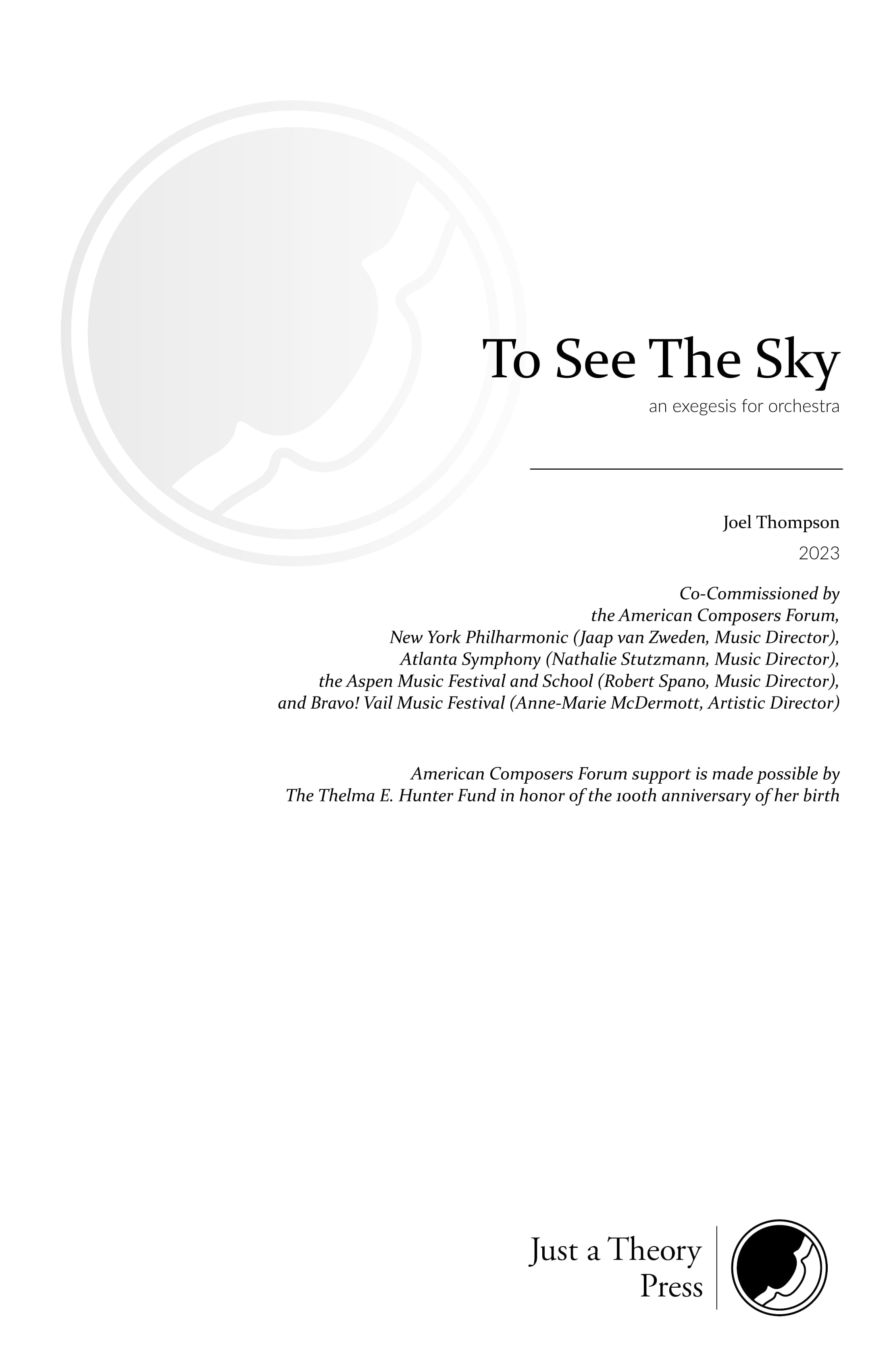 To See The Sky